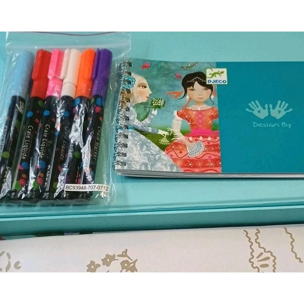 DJECO Chalk Markers Ribbon & Lace Complete Set